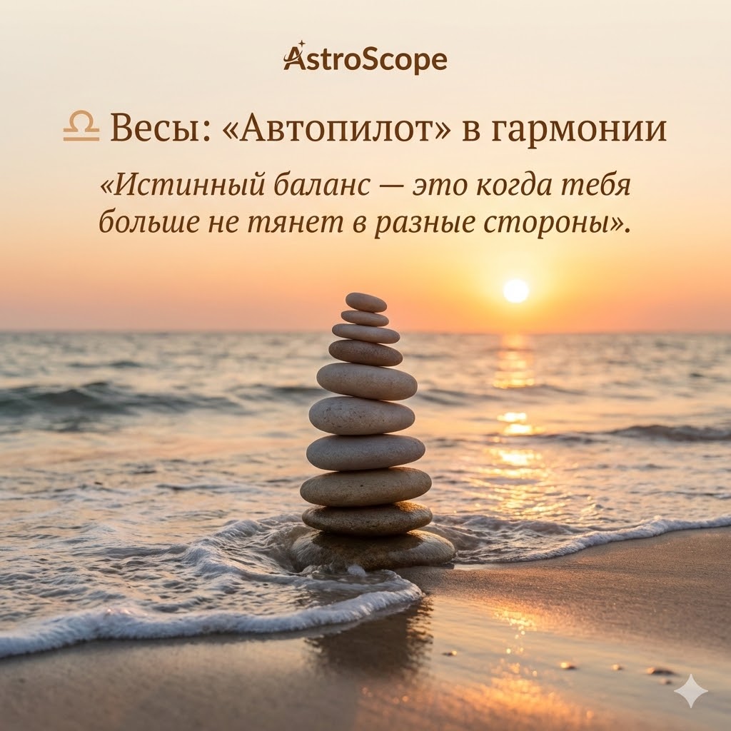 ♎ Весы: День «автопилота» в гармонии Когда баланс перестает быть работой