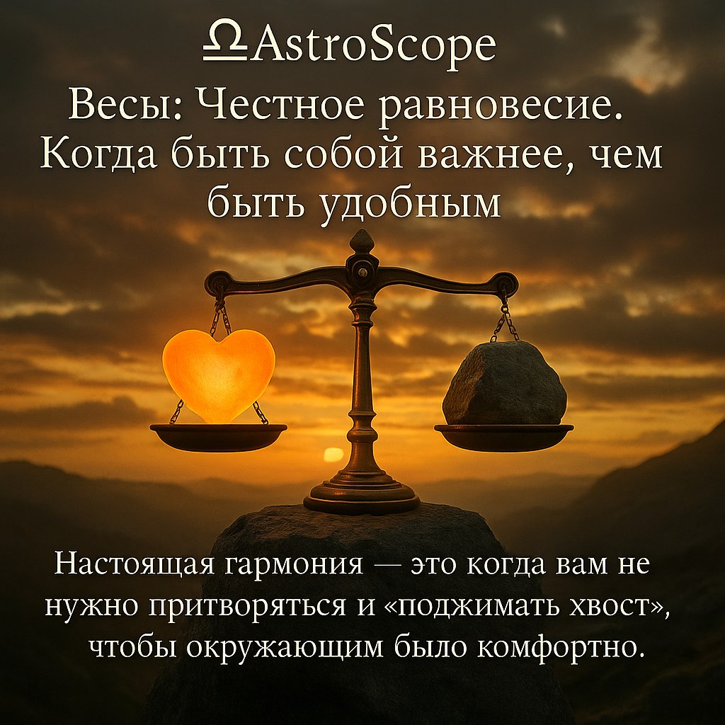 ♎️ Весы: 28 января — день честного равновесия