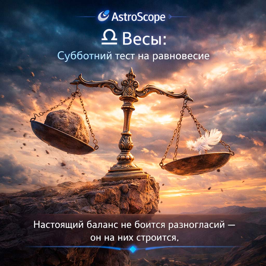 ♎️ Весы: проверяем, насколько ваше спокойствие реально в кругу близких и друзей