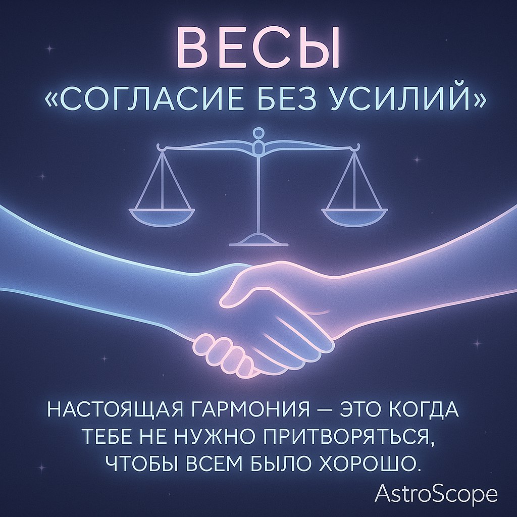 ♎ Весы: День «согласия без усилий»