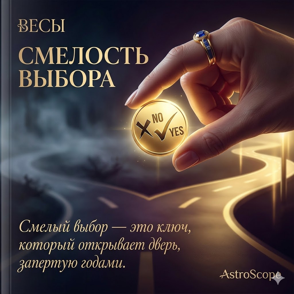 ♎ Весы 25 марта: Смелость выбора