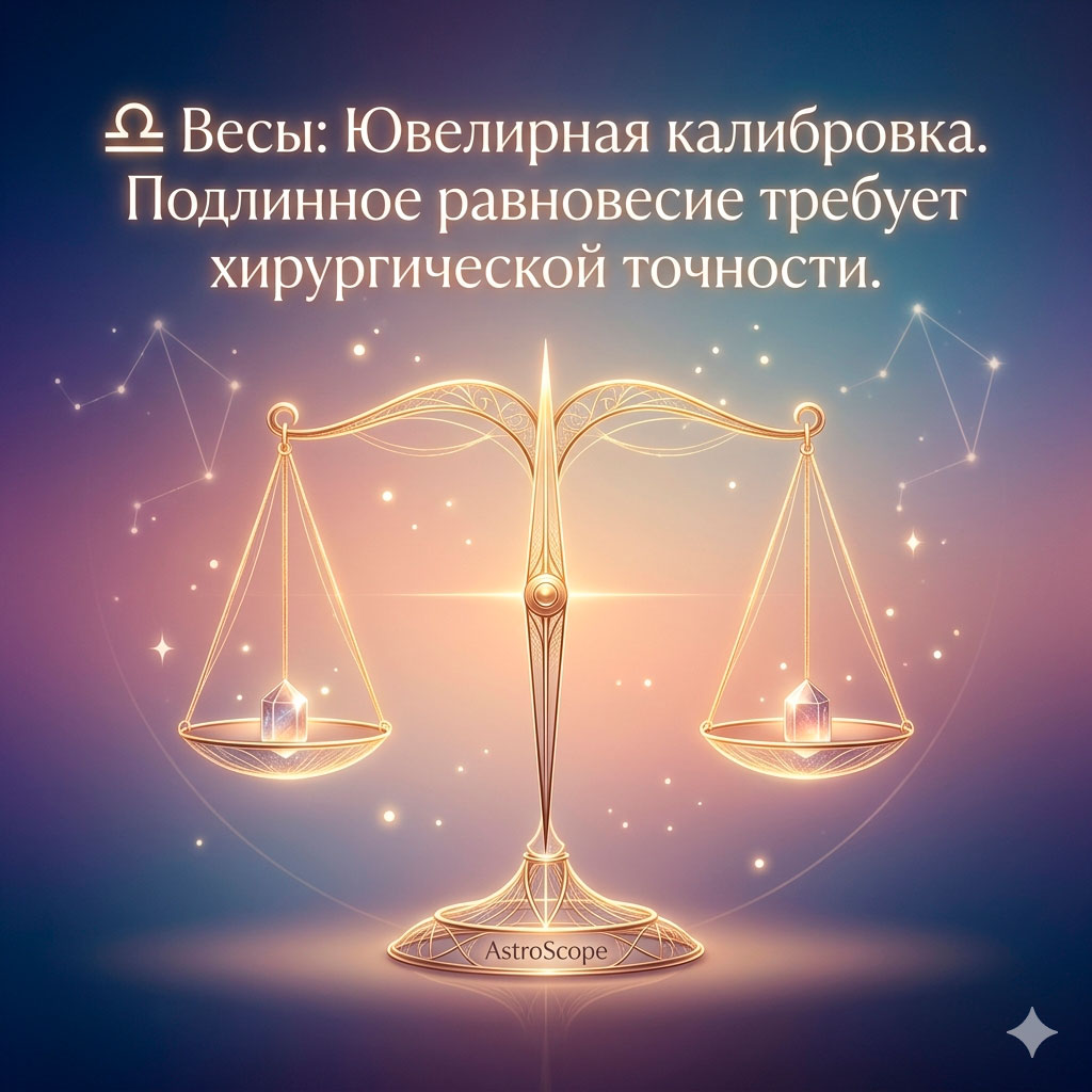 ♎ Весы 13 апреля: Ювелирная калибровка