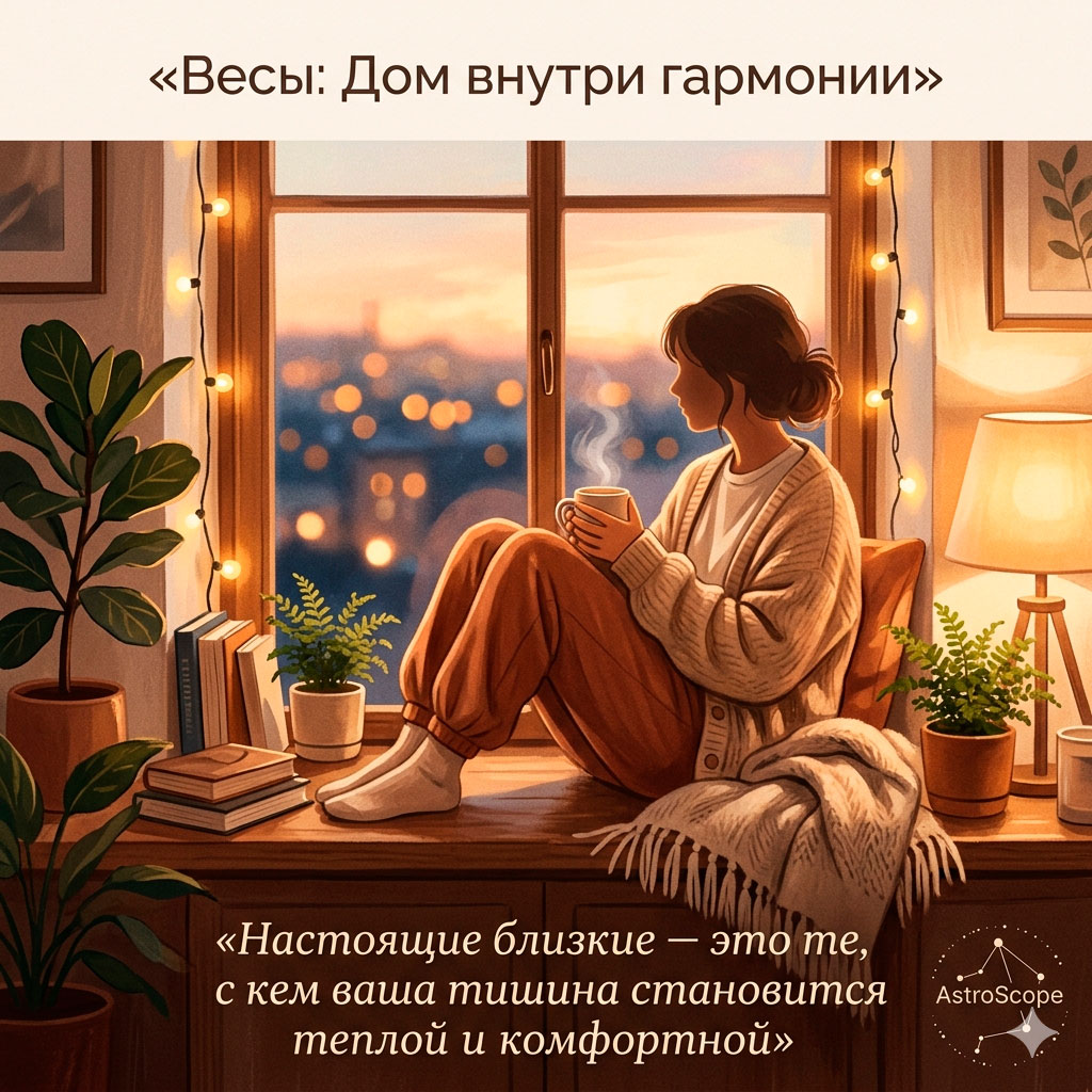 ♎ Весы, энергия 21 июня: Дом внутри гармонии
