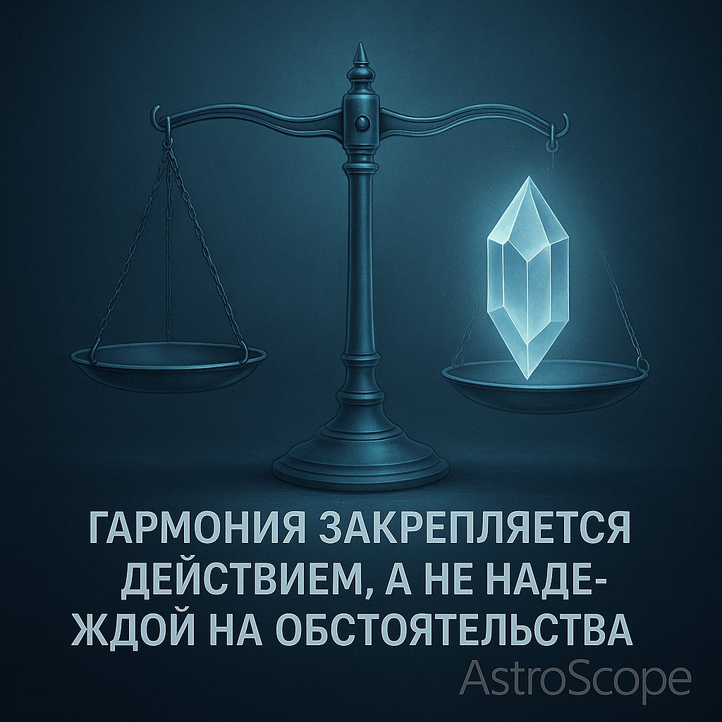 ♎ Весы — равновесие, которое вы создаёте действием