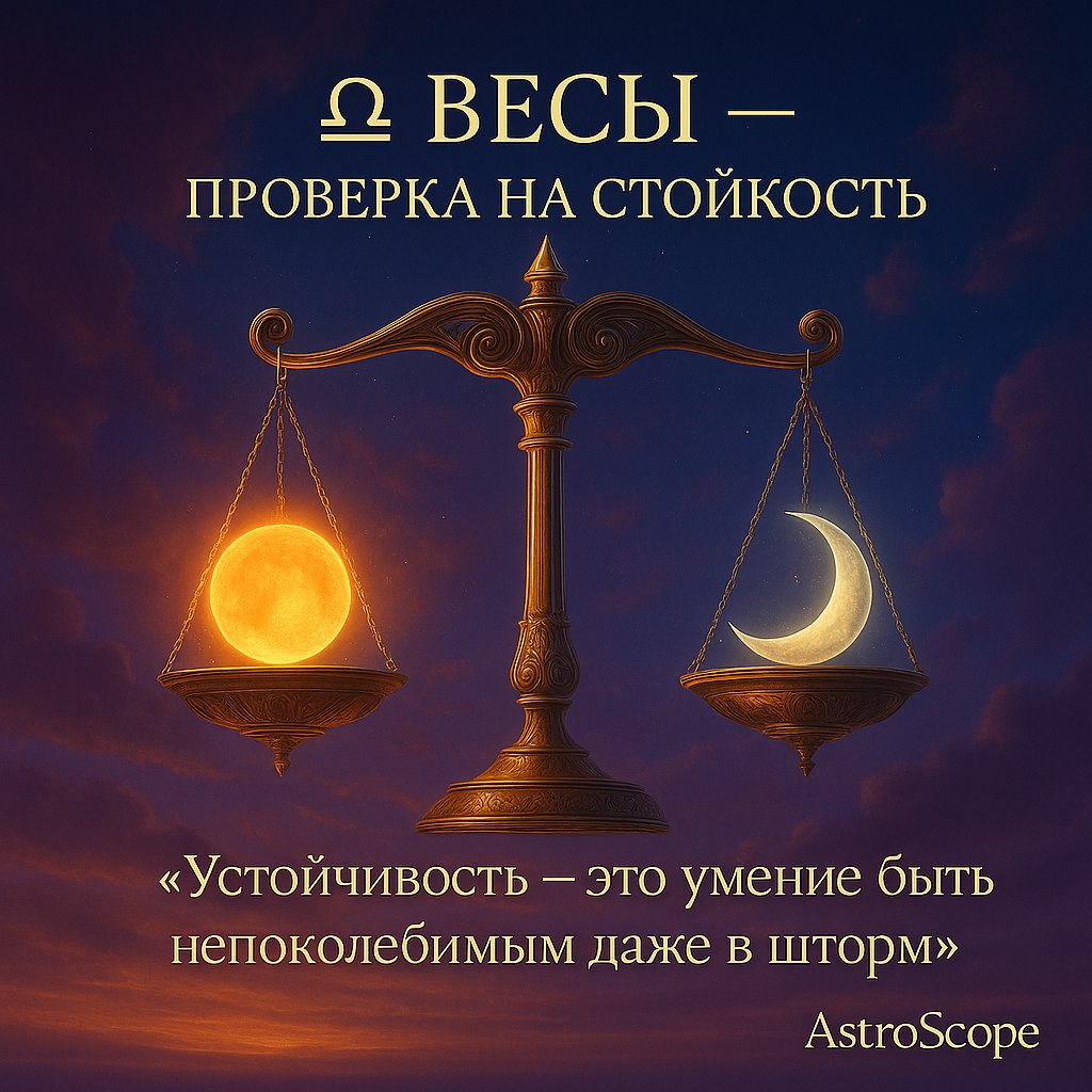 ♎️ Весы — Проверка на стойкость