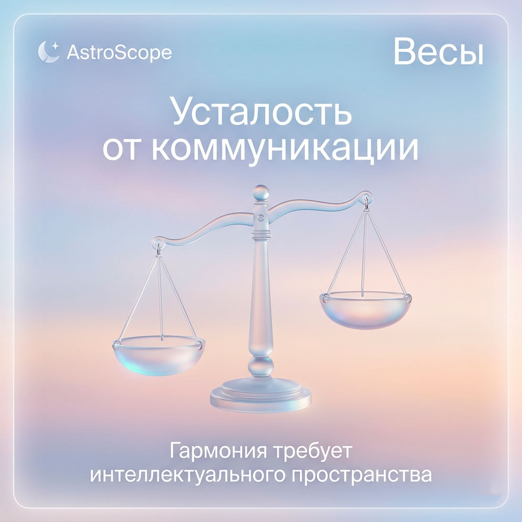 ♎ Весы, энергия 22 мая: Усталость от коммуникации