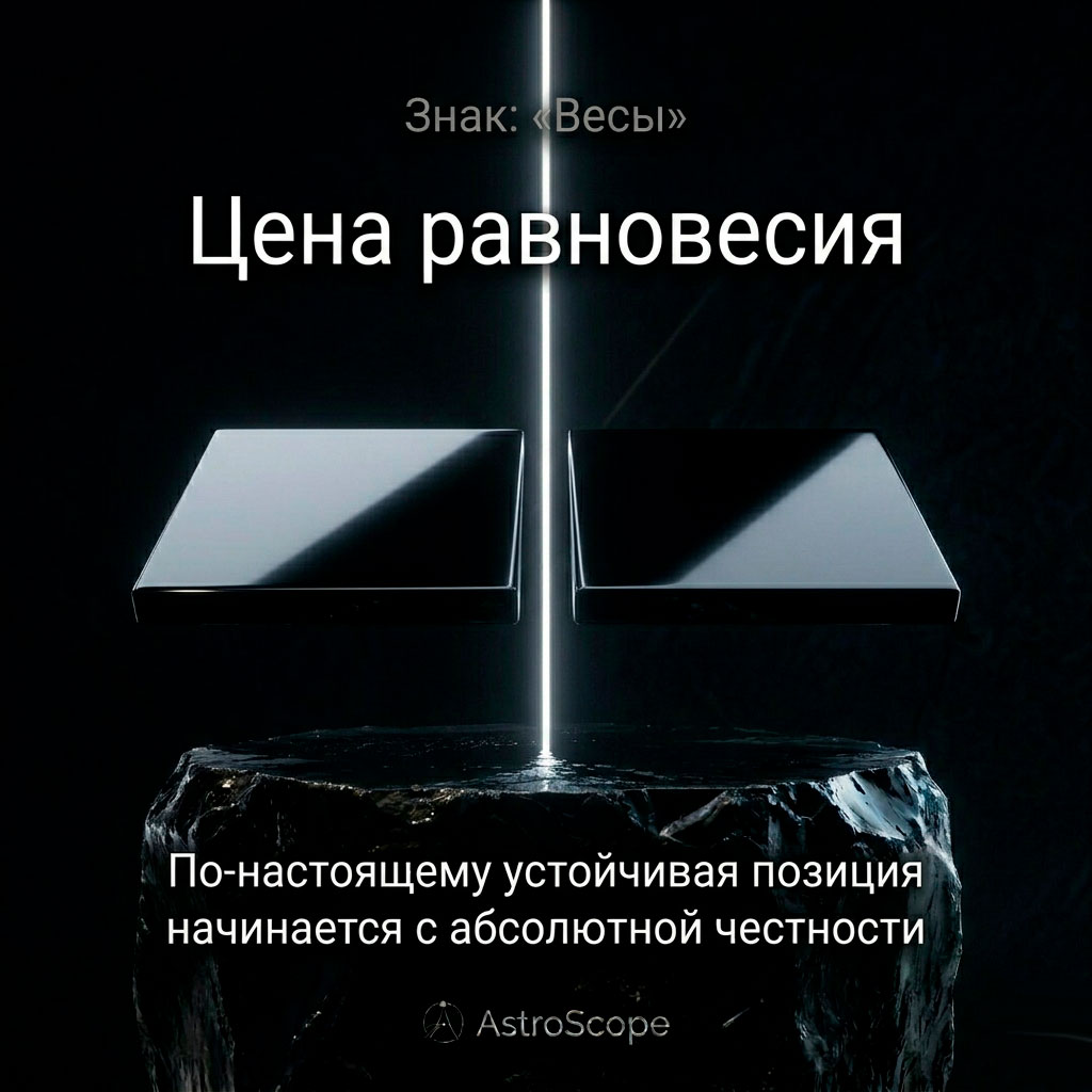 ♎ Весы, энергия 15 июня: Цена равновесия