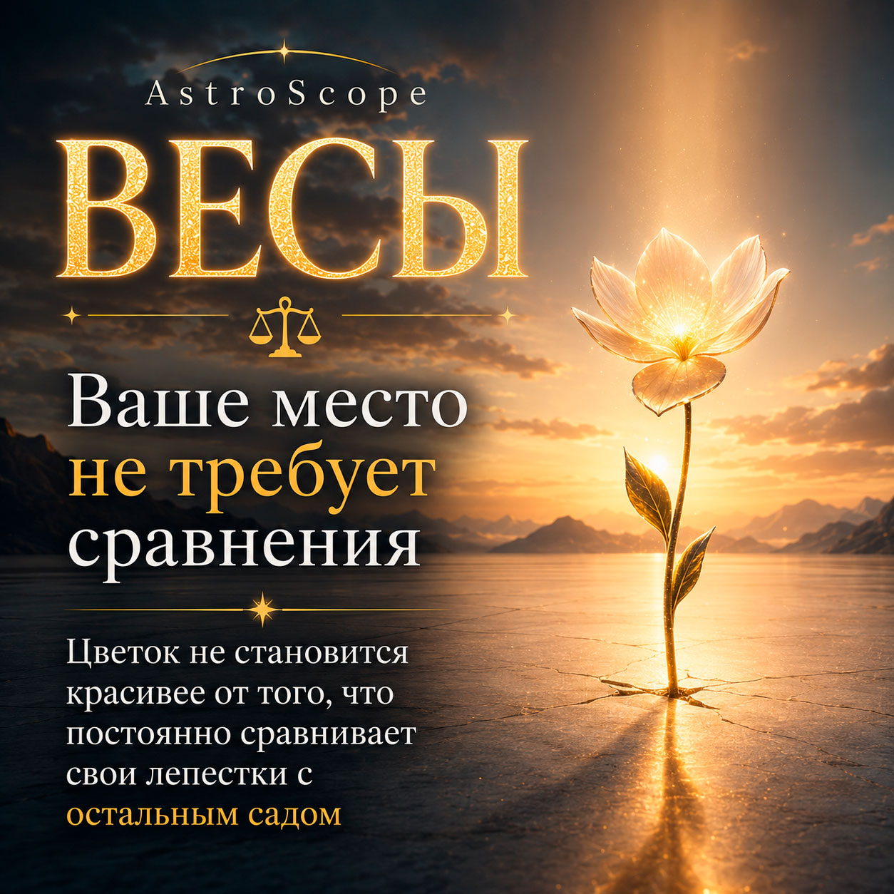♎ Весы, энергия 26 июля: Ваше место не требует сравнения