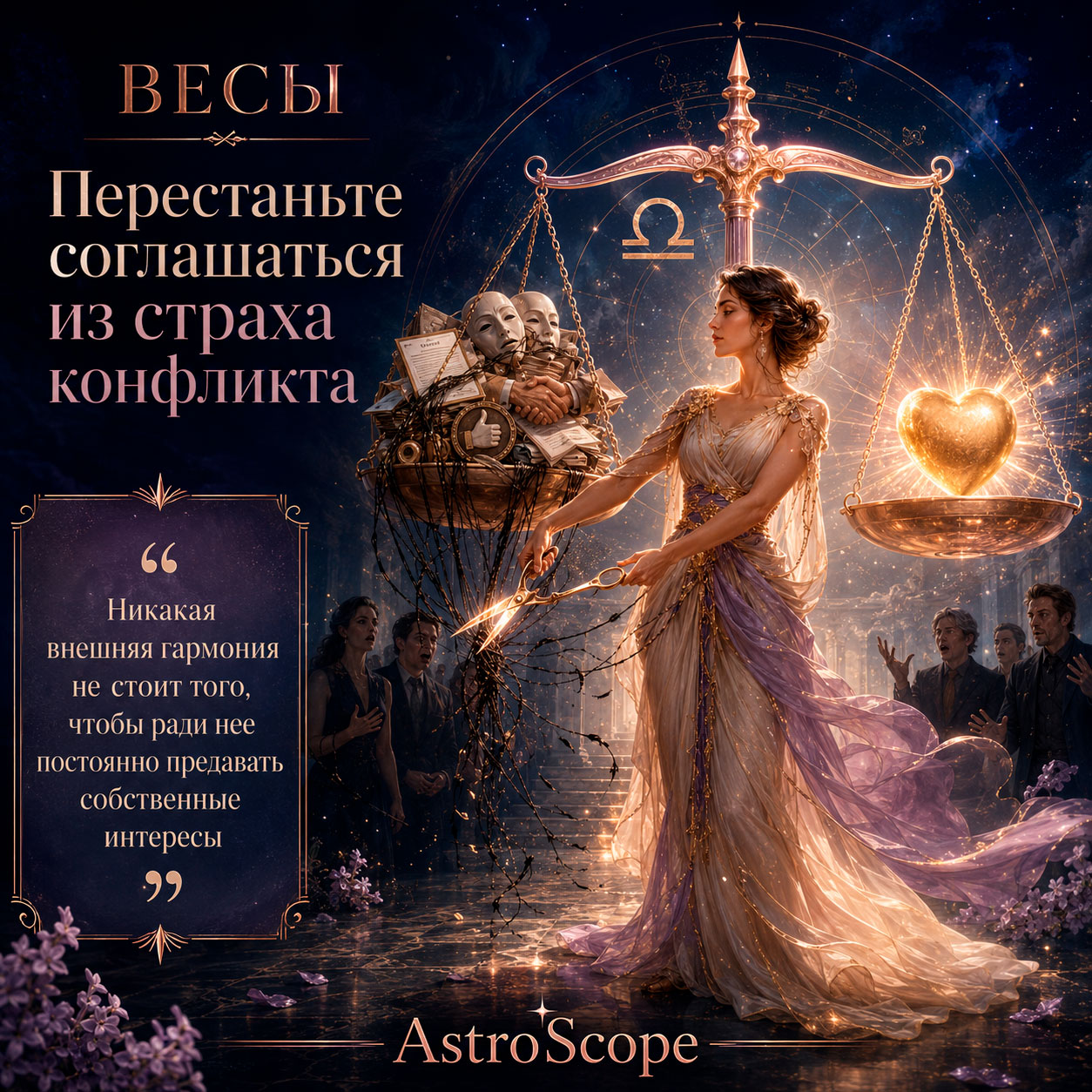 ♎ Весы, энергия 3 августа: Перестаньте соглашаться из страха конфликта