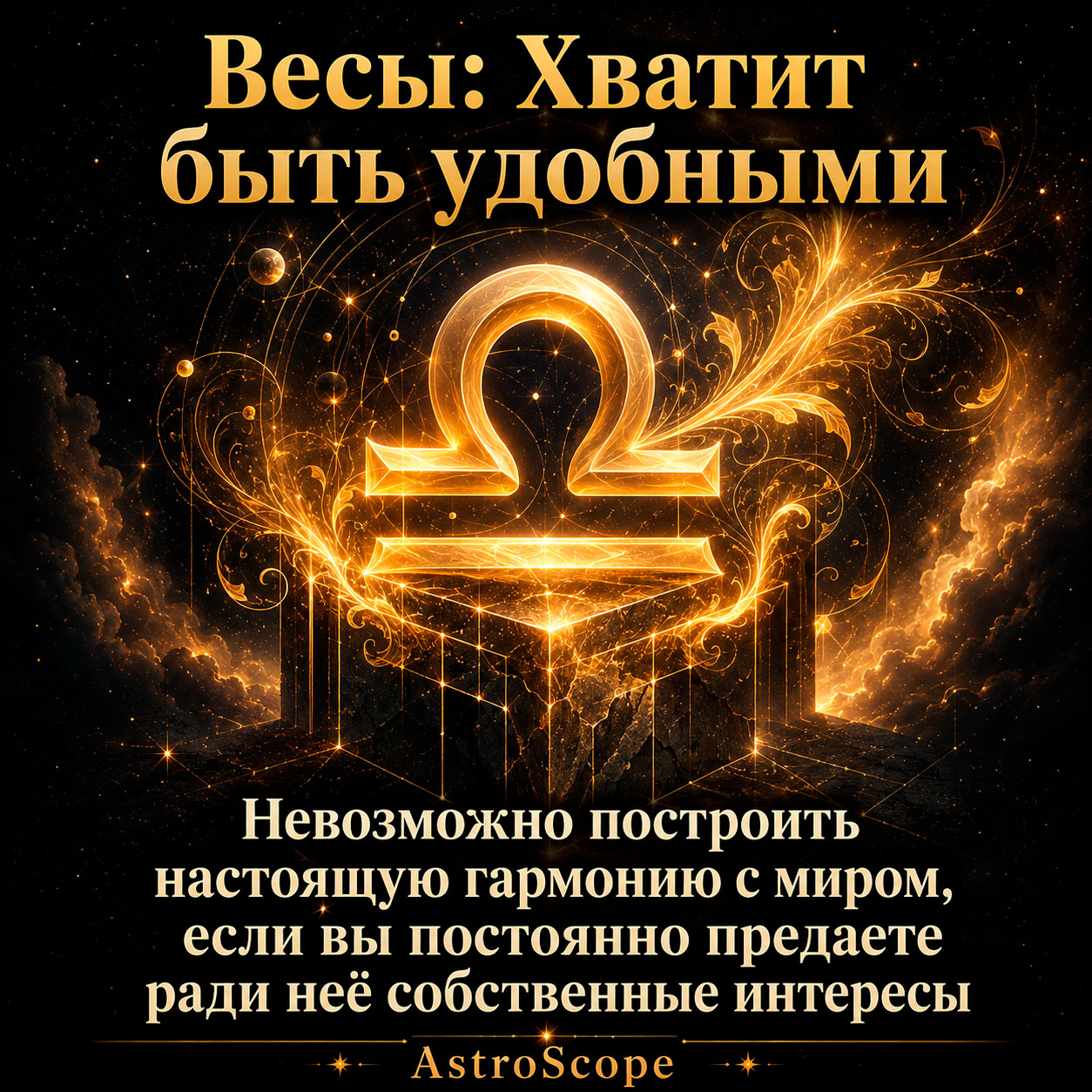 ♎ Весы, энергия 6 августа: Хватит быть удобными