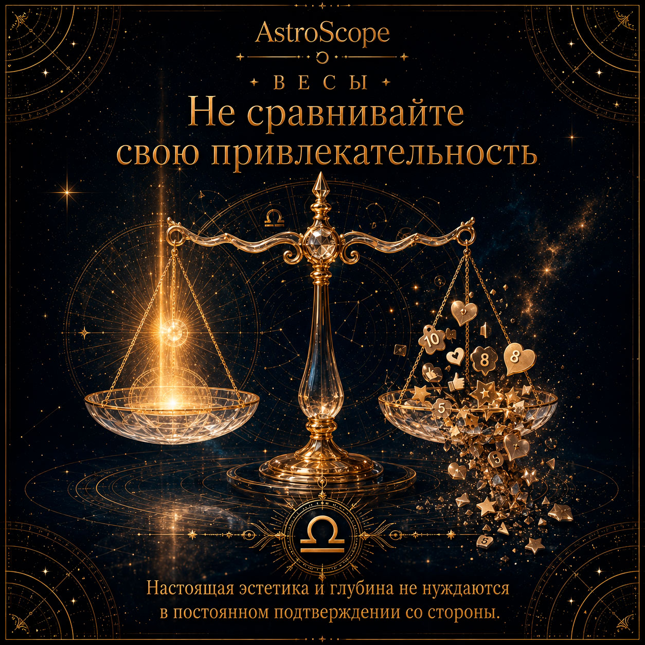 ♎ Весы, энергия 9 августа: Не сравнивайте свою привлекательность