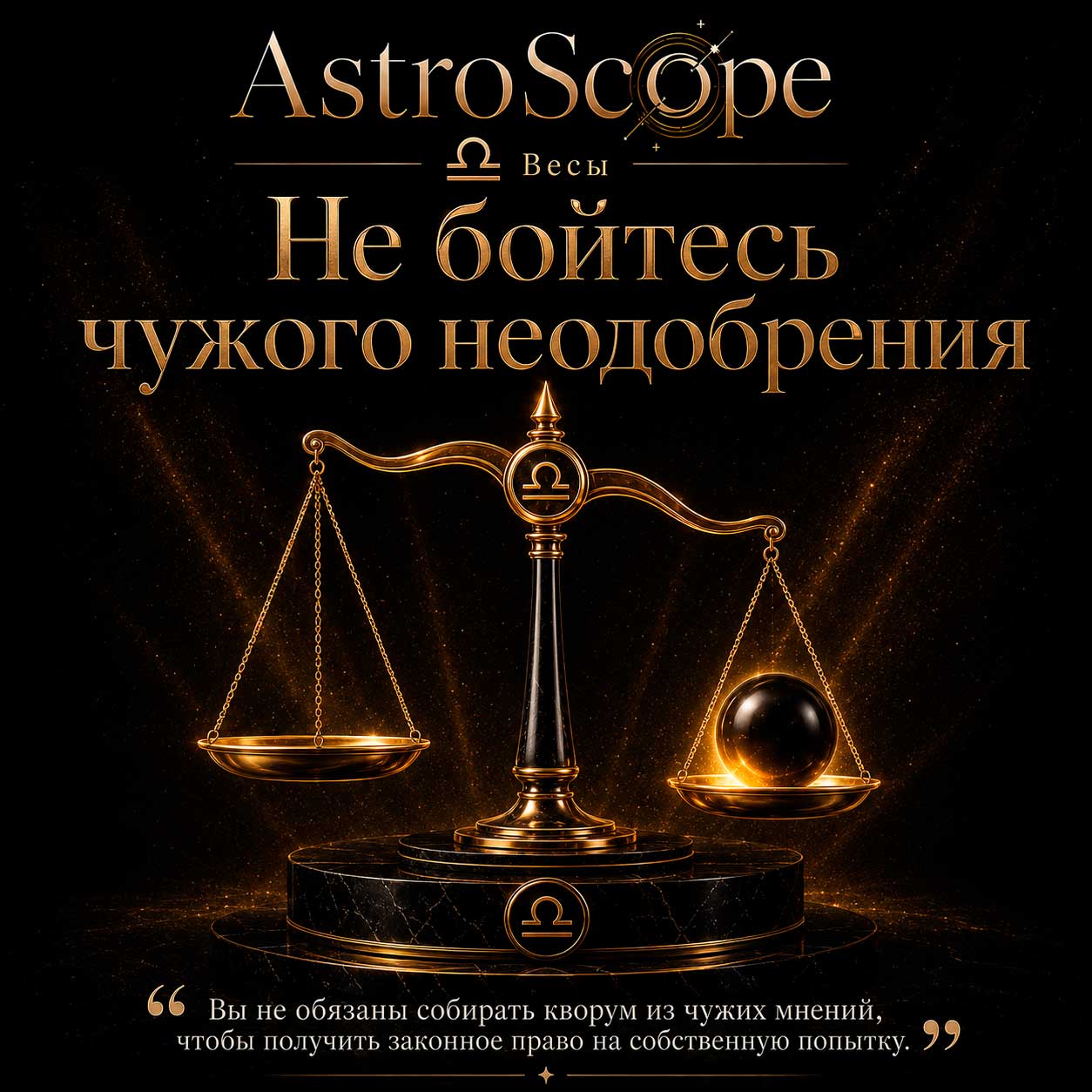 ♎ Весы, энергия 10 августа: Не бойтесь чужого неодобрения