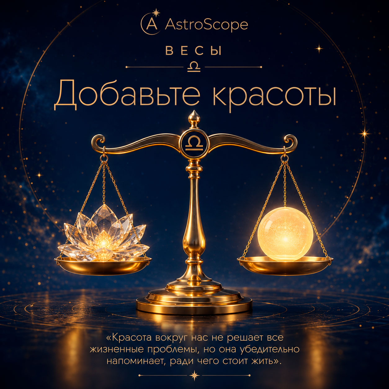 ♎ Весы, энергия 15 августа: Добавьте красоты