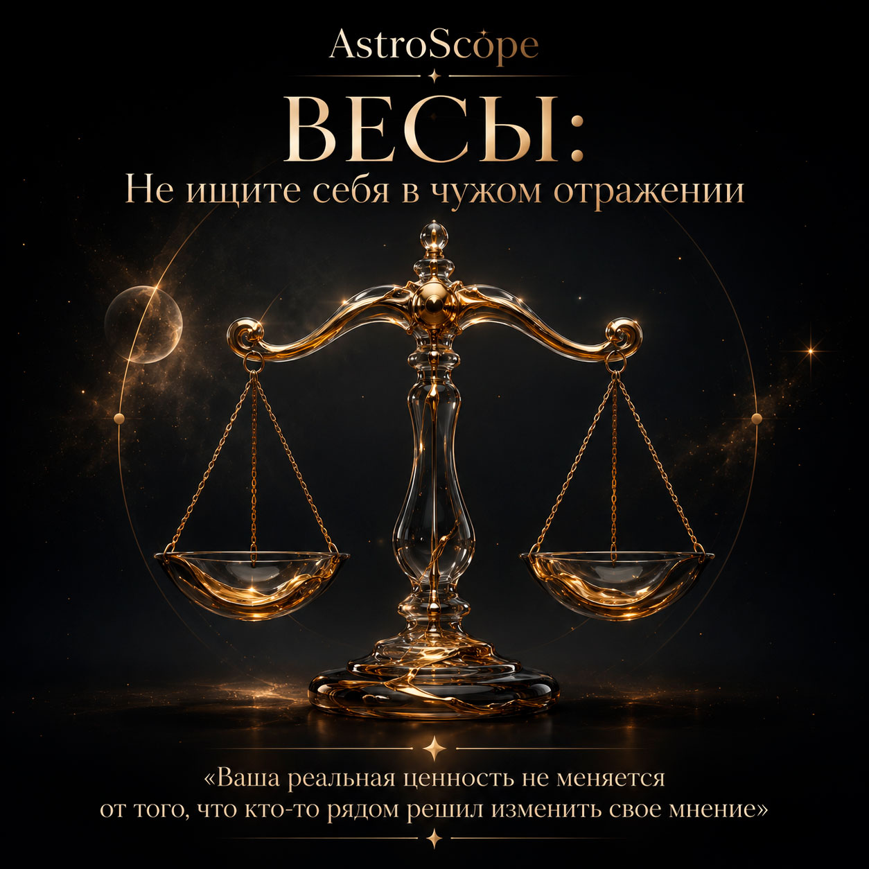 ♎ Весы, энергия 18 августа: Не ищите себя в чужом отражении