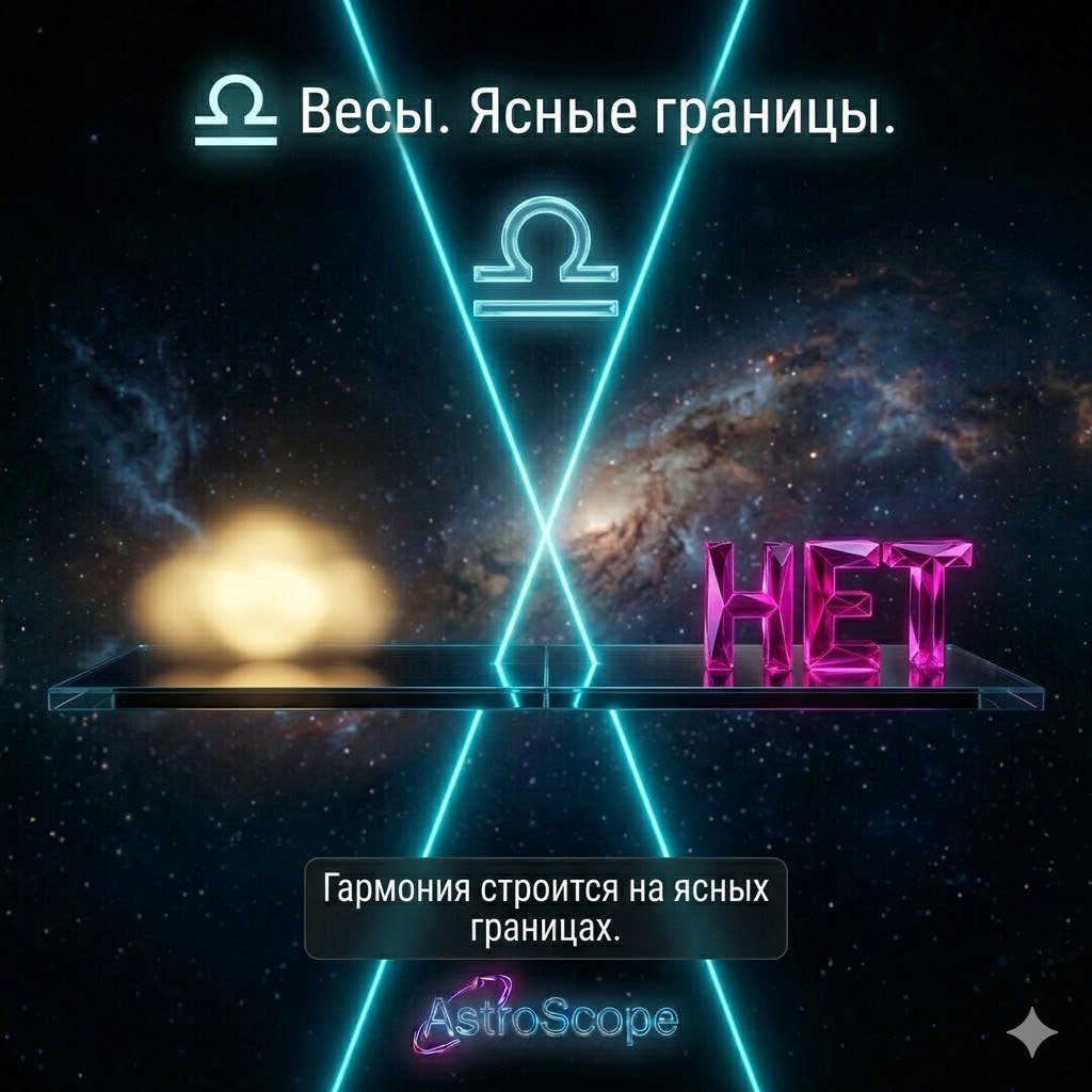 Гороскоп Весы · 5 марта · Гармония строится на ясных границах
