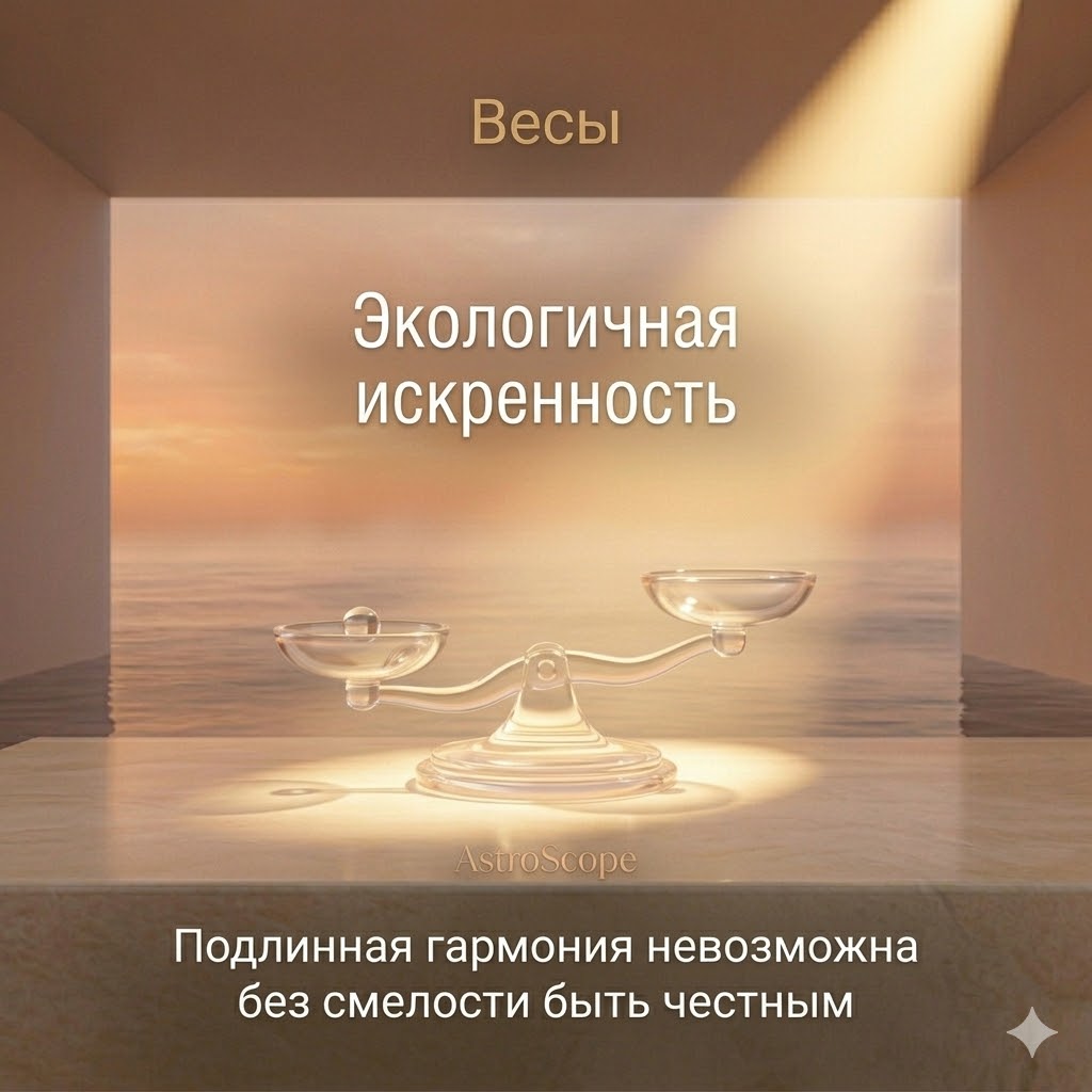 Весы 14 марта: Как экологичная искренность возвращает подлинную гармонию