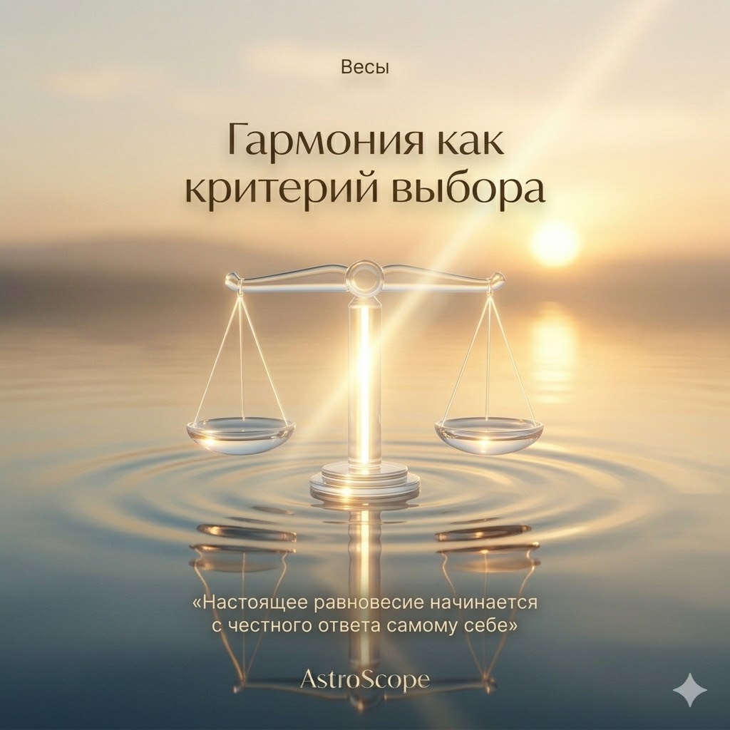 Весы 16 марта: Гармония как единственный объективный критерий выбора
