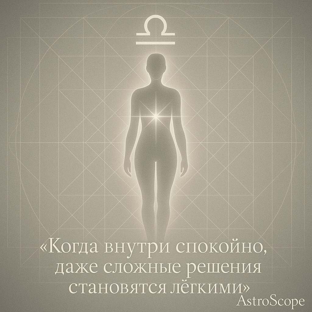 ♎ Весы — 1 декабря 2025 — Равновесие через внутренний свет