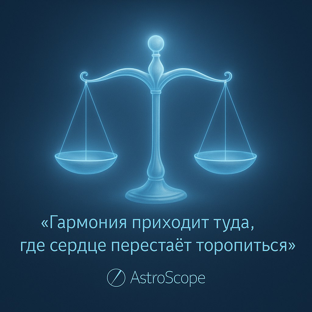 Весы — гармония, которая приходит сама