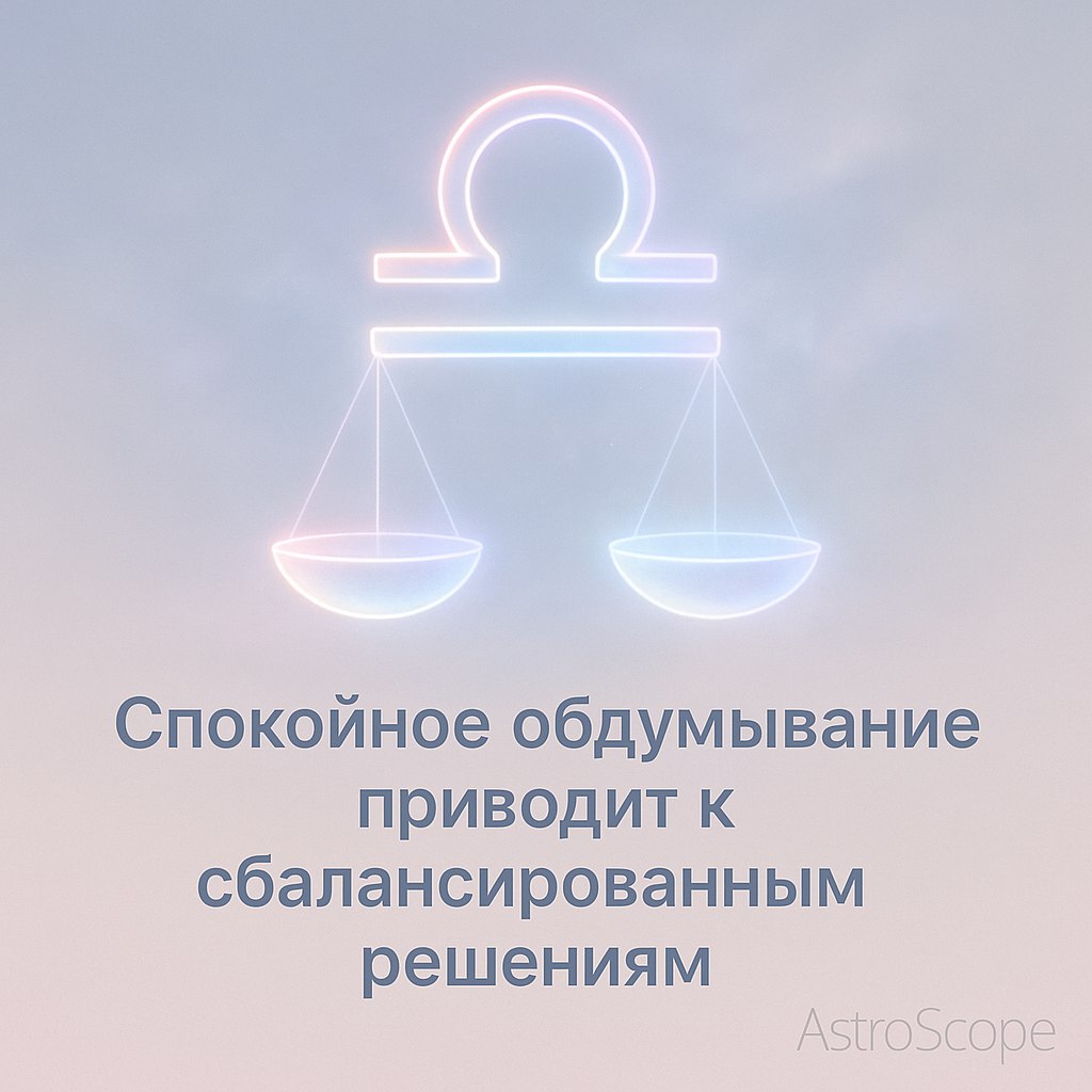 ♎ ВЕСЫ — День внутреннего баланса и уверенного выбора