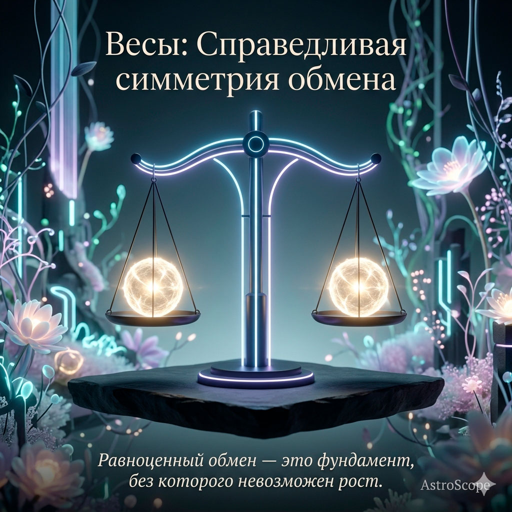 ♎ Весы, энергия 20 апреля: Справедливая симметрия обмена