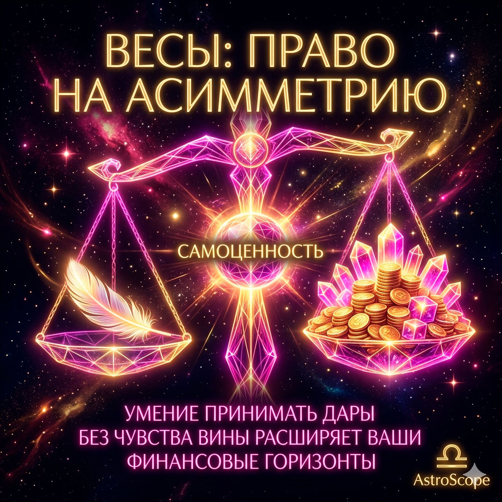 ♎ Весы, энергия 23 апреля: Право на асимметрию
