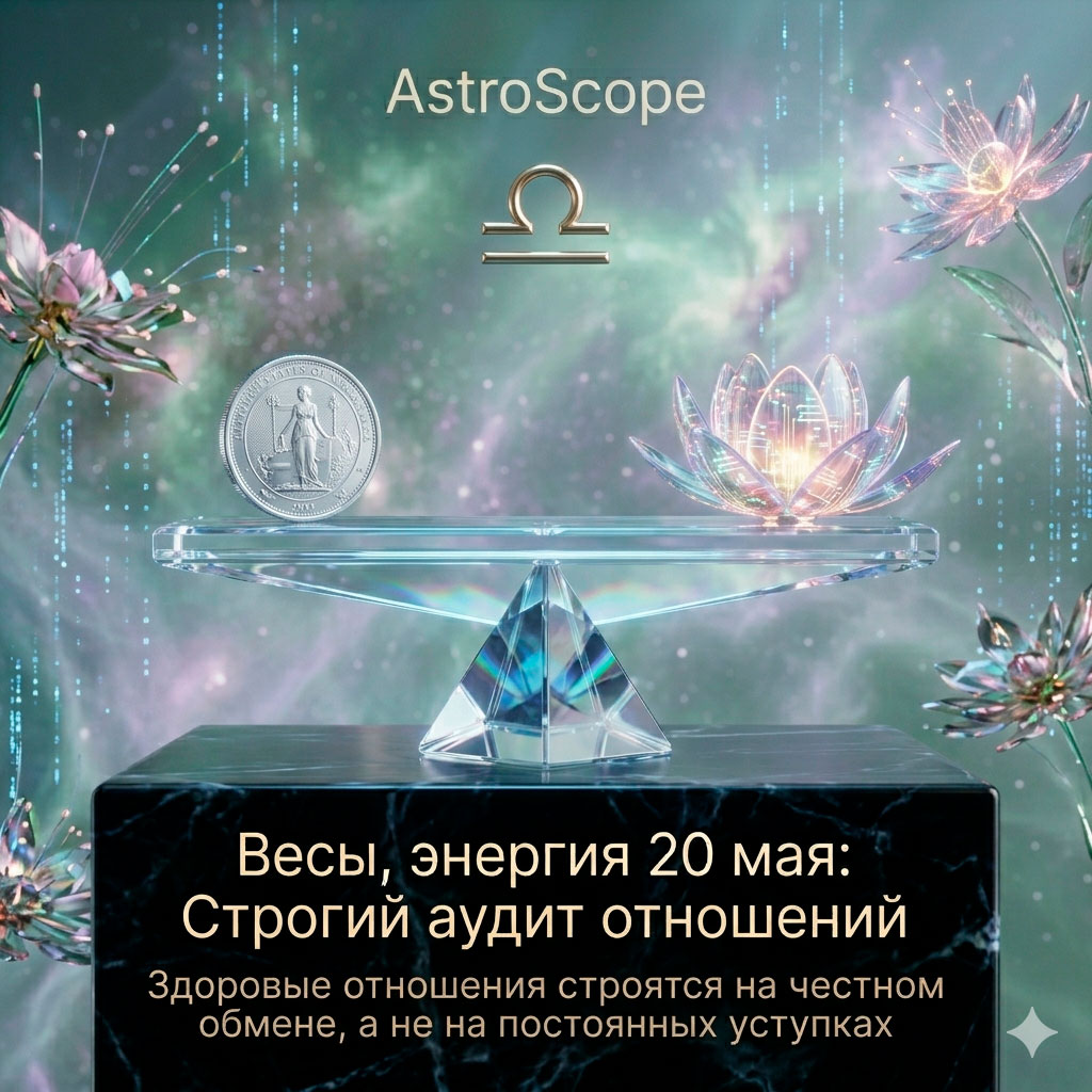 ♎ Весы, энергия 20 мая: Строгий аудит отношений