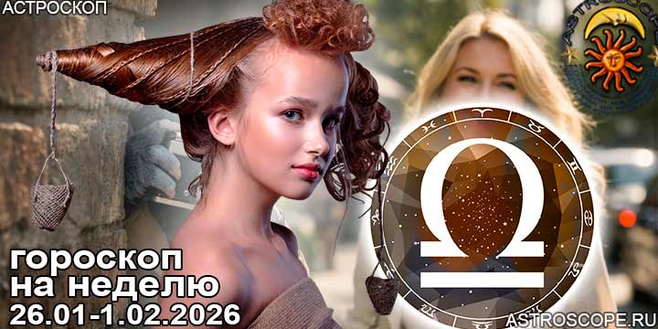 Весы и ваш гороскоп на неделю по аспектам периода с 26 января по 1 февраля 2026
