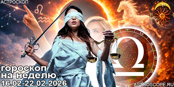Весы и ваш гороскоп на неделю по аспектам периода с 16 февраля по 22 февраля 2026