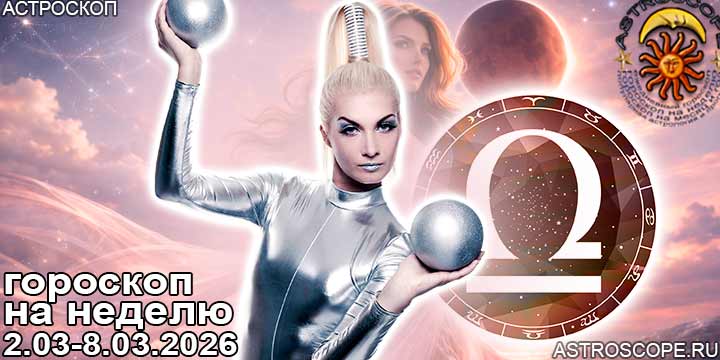 Весы и ваш гороскоп на неделю по аспектам периода с 2 марта по 8 марта 2026
