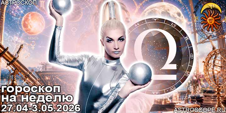 Весы и ваш гороскоп на неделю по аспектам периода с 27 апреля по 3 мая 2026
