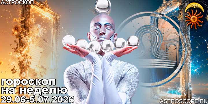 Весы и ваш гороскоп на неделю по аспектам периода с 29 июня по 5 июля 2026