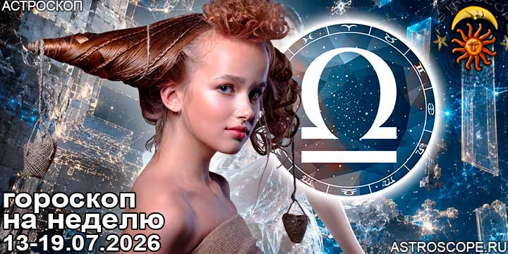Весы и ваш гороскоп на неделю по аспектам периода с 13 июля по 19 июля 2026