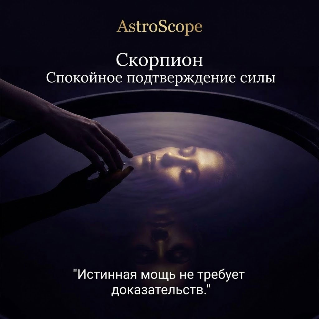 ♏ Скорпион: день спокойного подтверждения силы