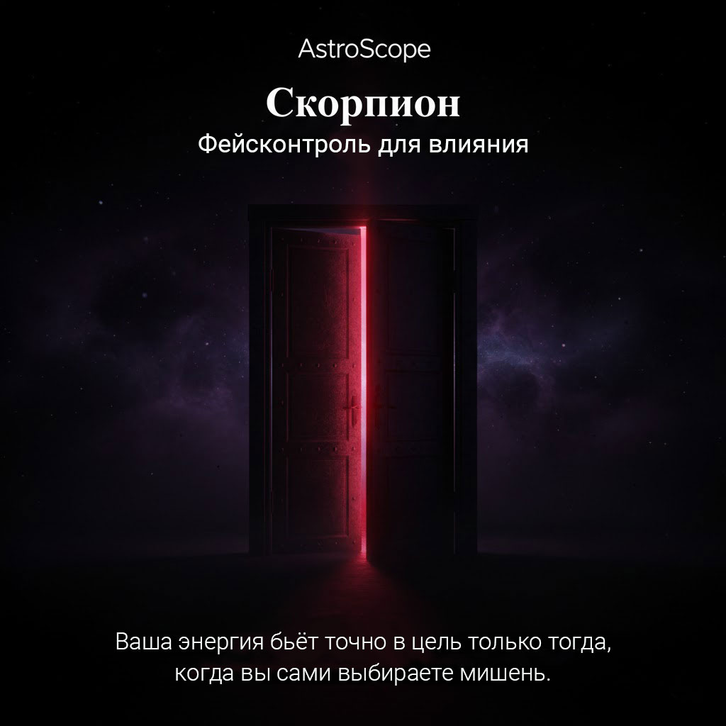 Скорпион 10 февраля: день «фейсконтроля» для вашего влияния