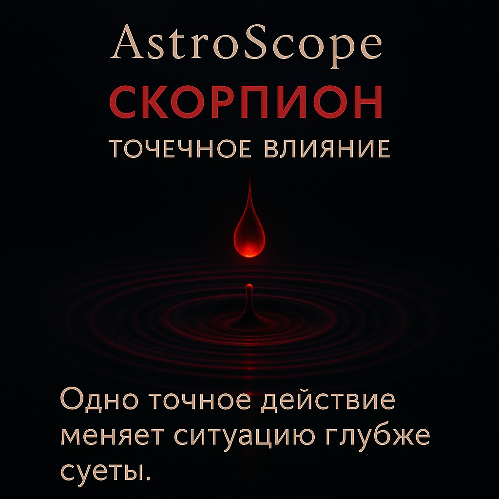 ♏ Скорпион 11 февраля: день точечного и глубокого влияния