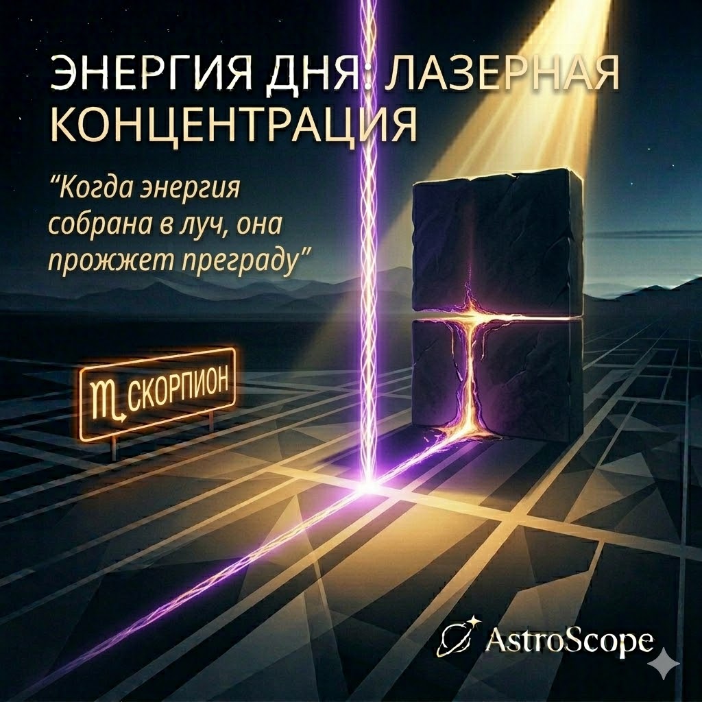 Гороскоп для Скорпиона на 23 марта: Лазерная концентрация