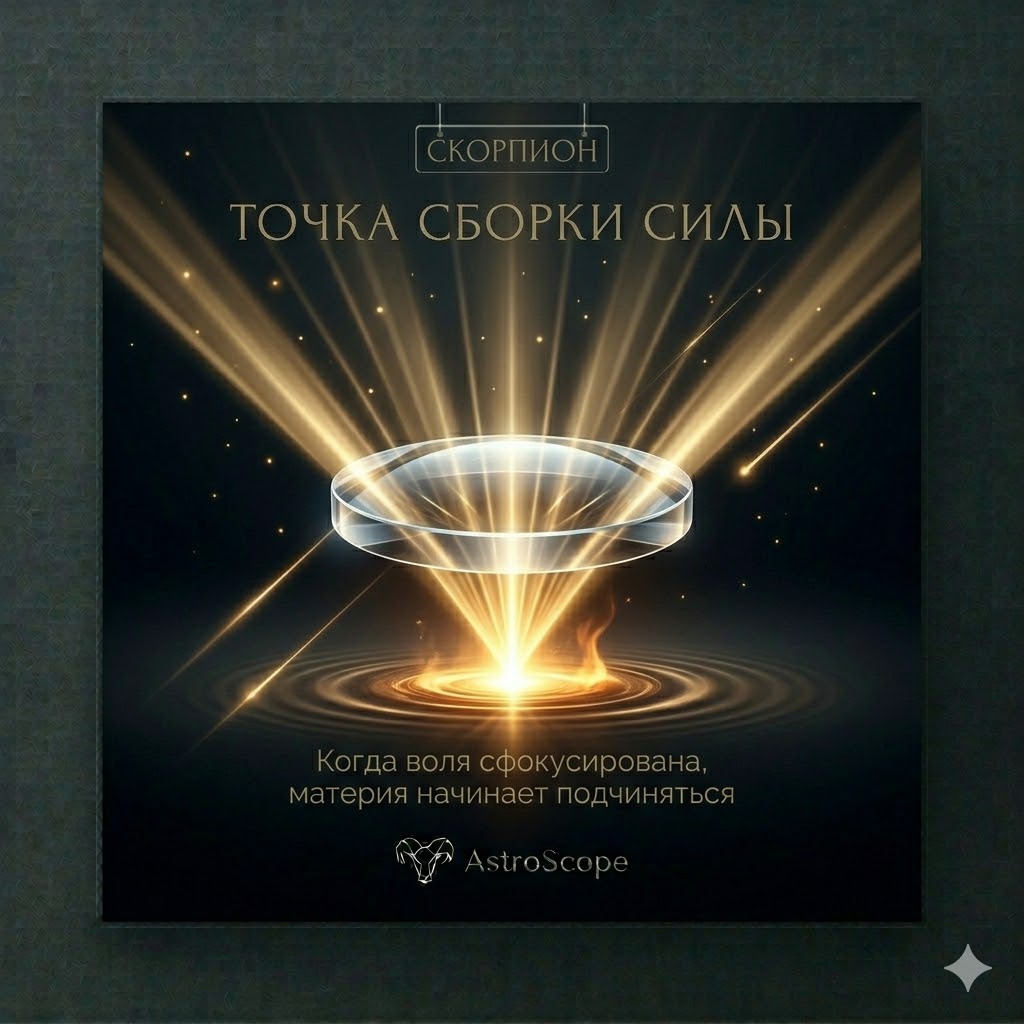 ♏ Скорпион 24 марта: Точка сборки силы