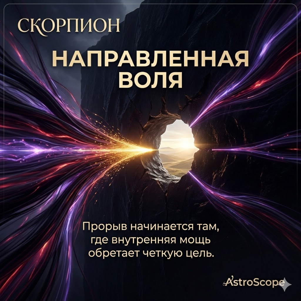 ♏ Скорпион 25 марта: Направленная воля