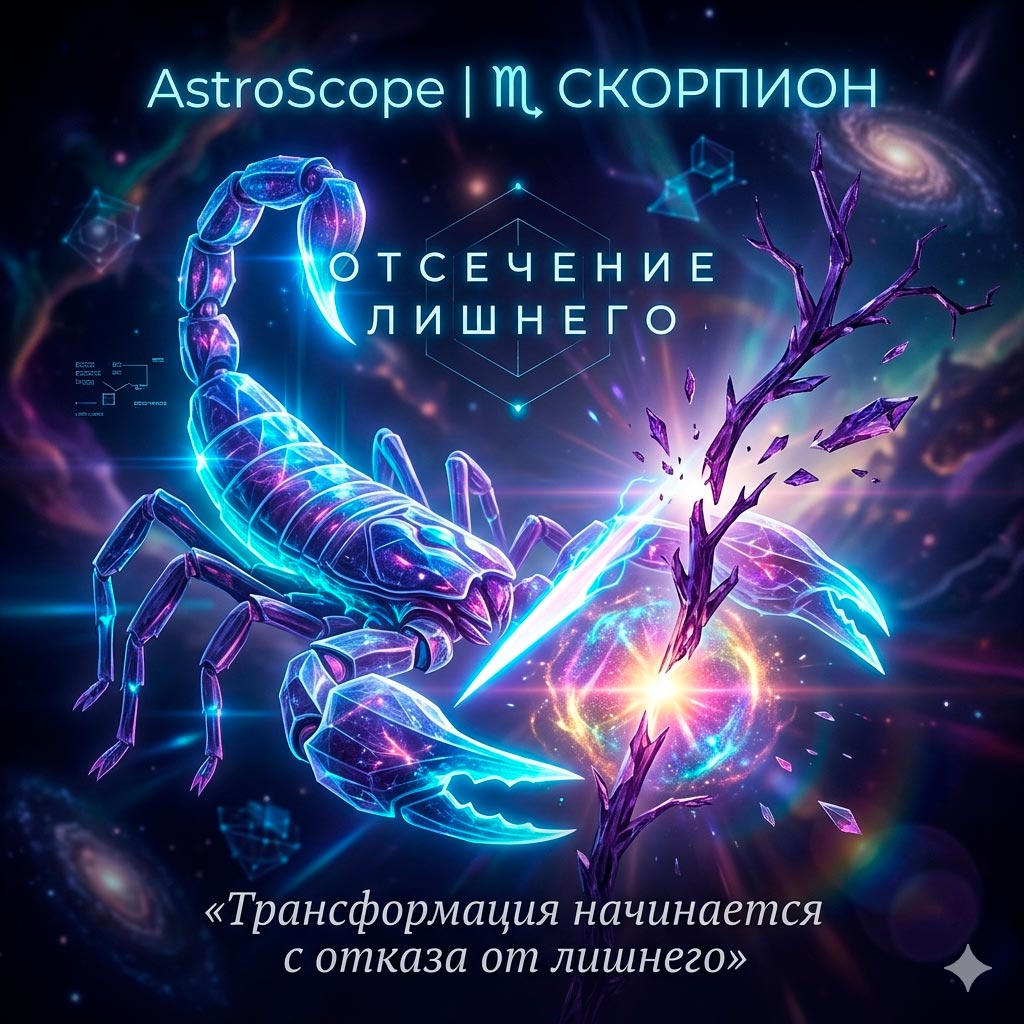 ♏ Скорпион 1 апреля: Отсечение лишнего