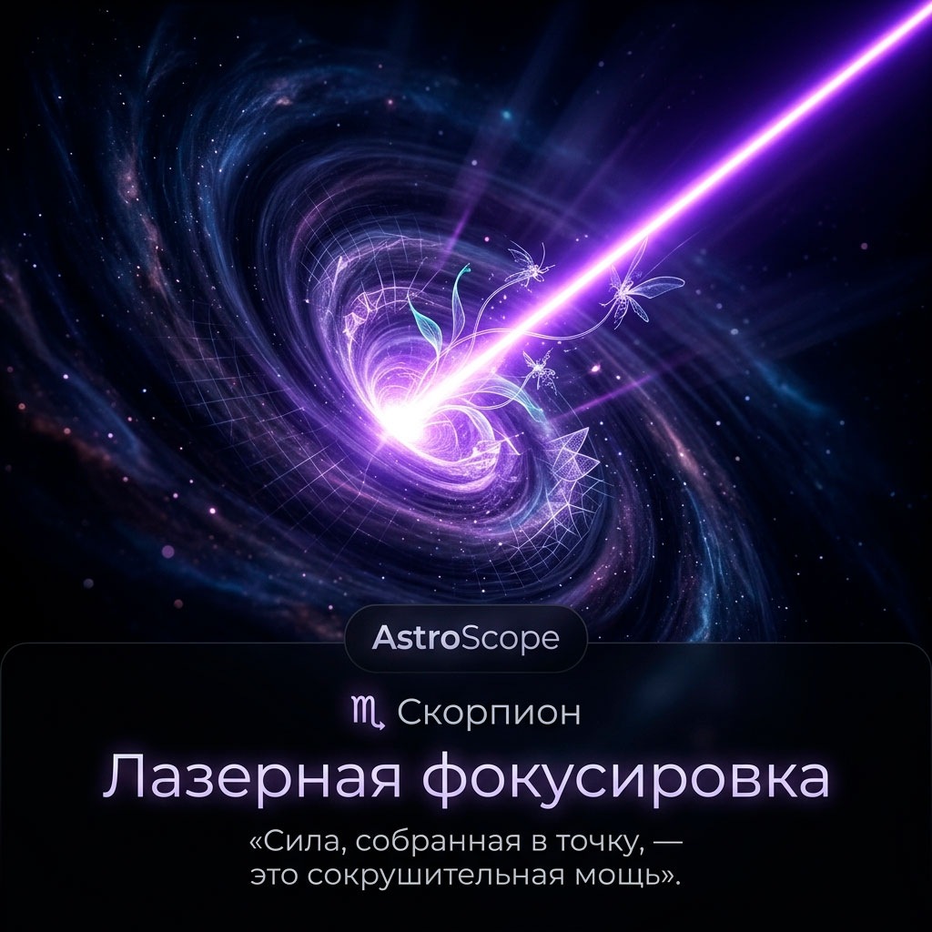 ♏ Скорпион 11 апреля: Лазерная фокусировка