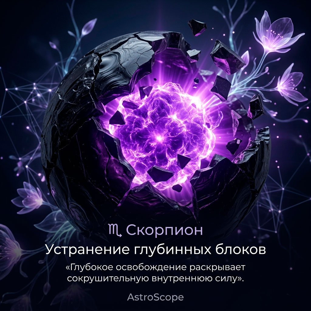 ♏ Скорпион 12 апреля: Устранение глубинных блоков