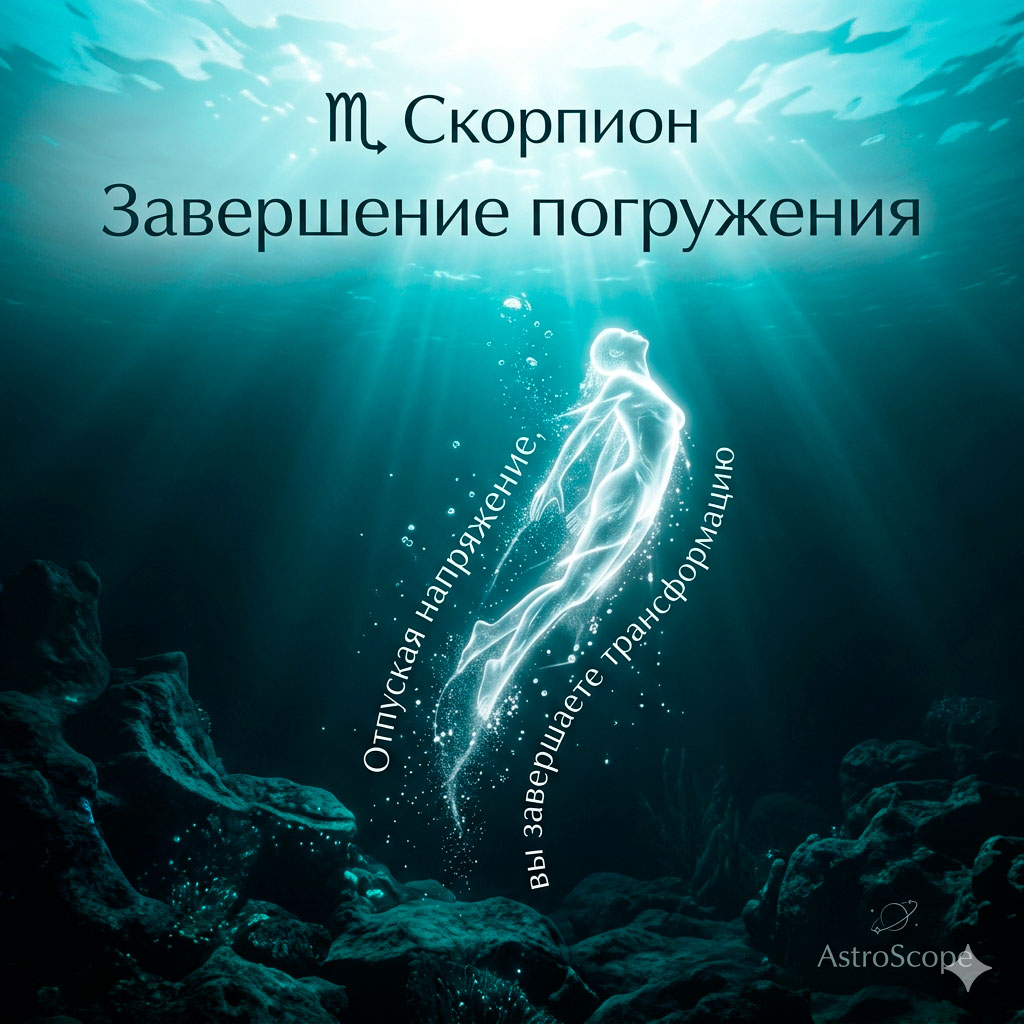 ♏ Скорпион, энергия 19 апреля: Завершение погружения