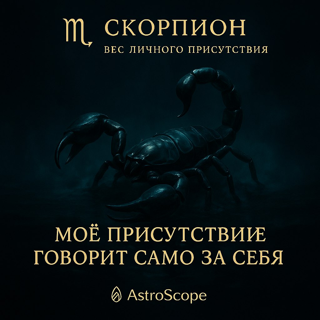 ♏ Скорпион — Вес личного присутствия