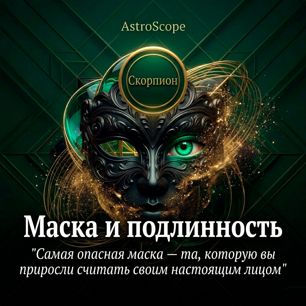 ♏ Скорпион, энергия 24 мая: Маска и подлинность