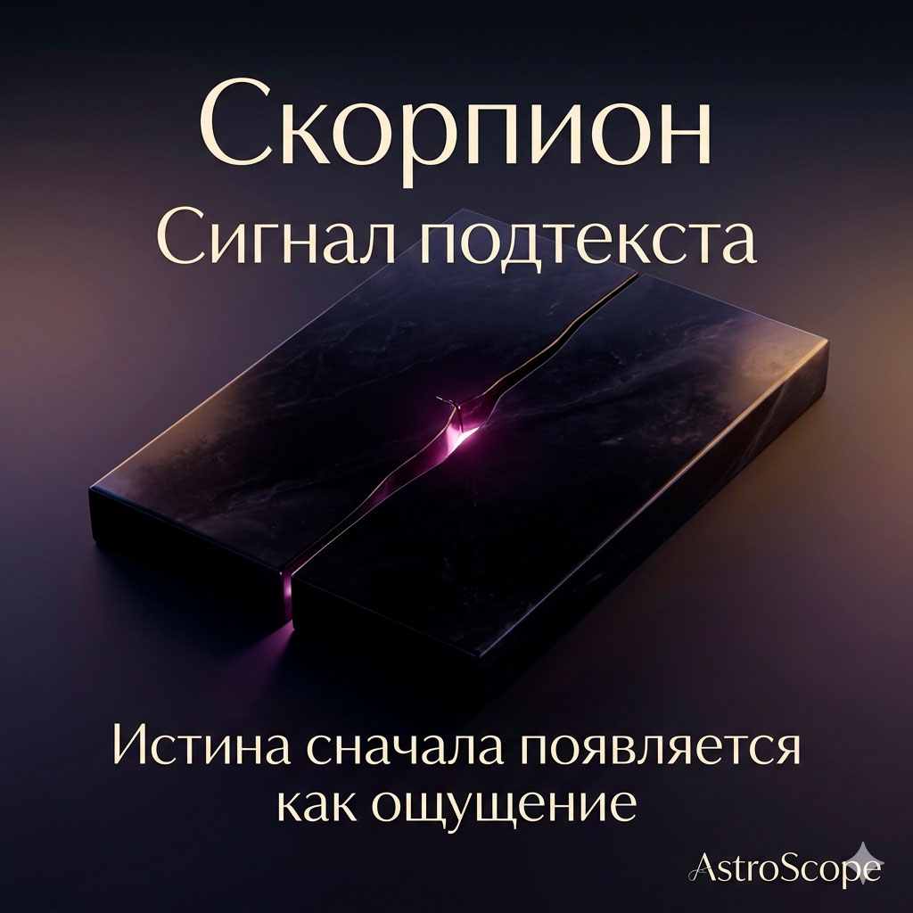♏ Скорпион, энергия 8 июня: Сигнал подтекста
