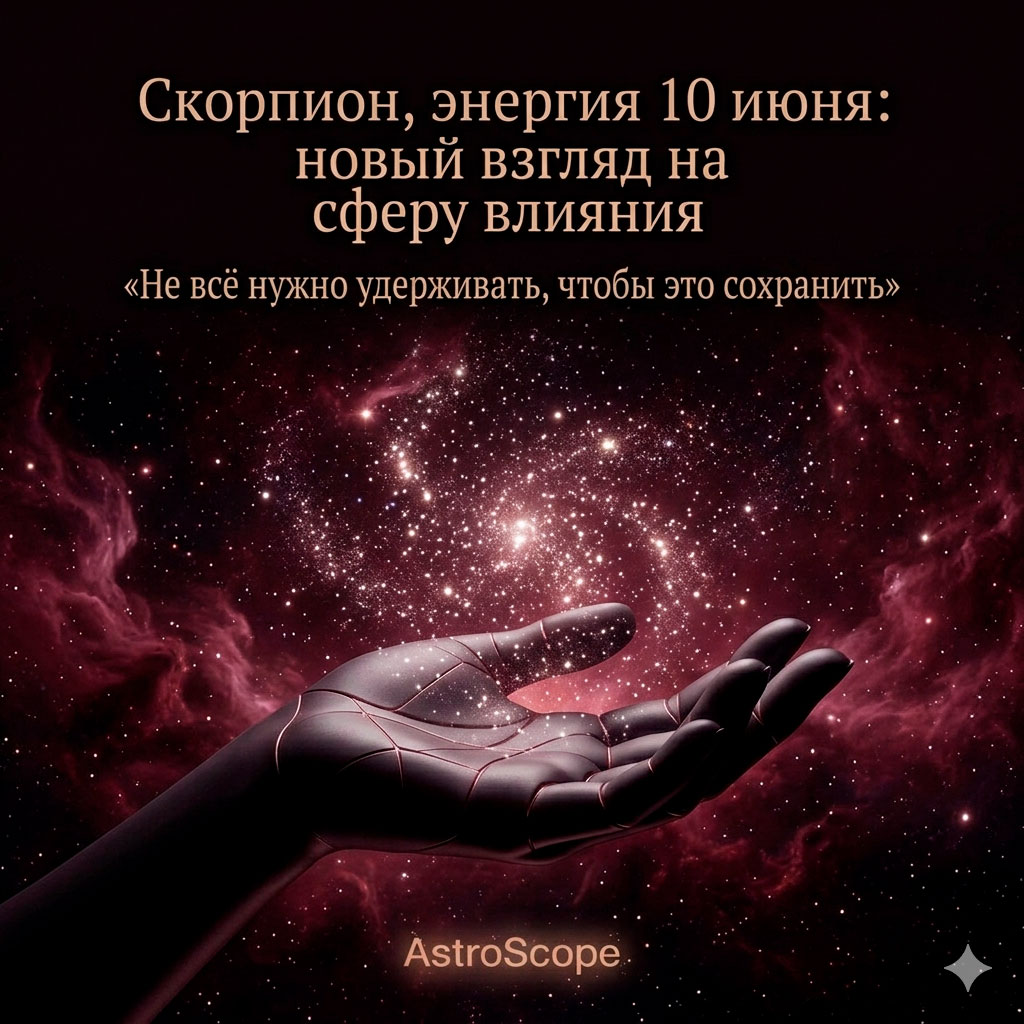 ♏ Скорпион, энергия 10 июня: новый взгляд на сферу влияния