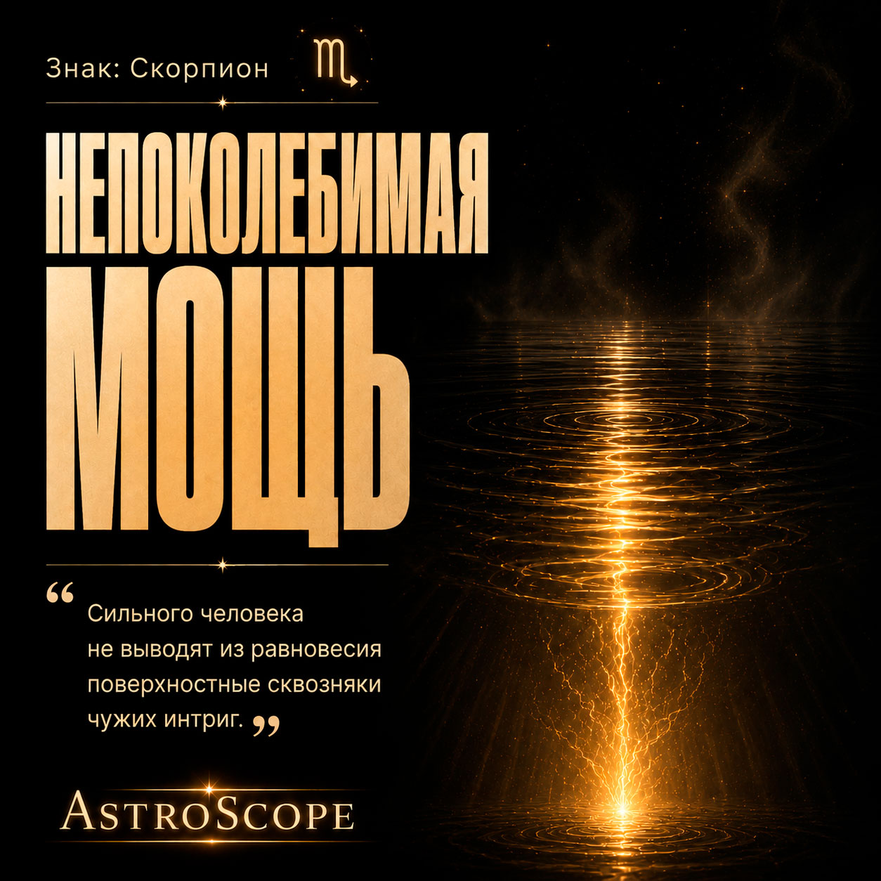 ♏ Скорпион, энергия 25 июля: Непоколебимая мощь