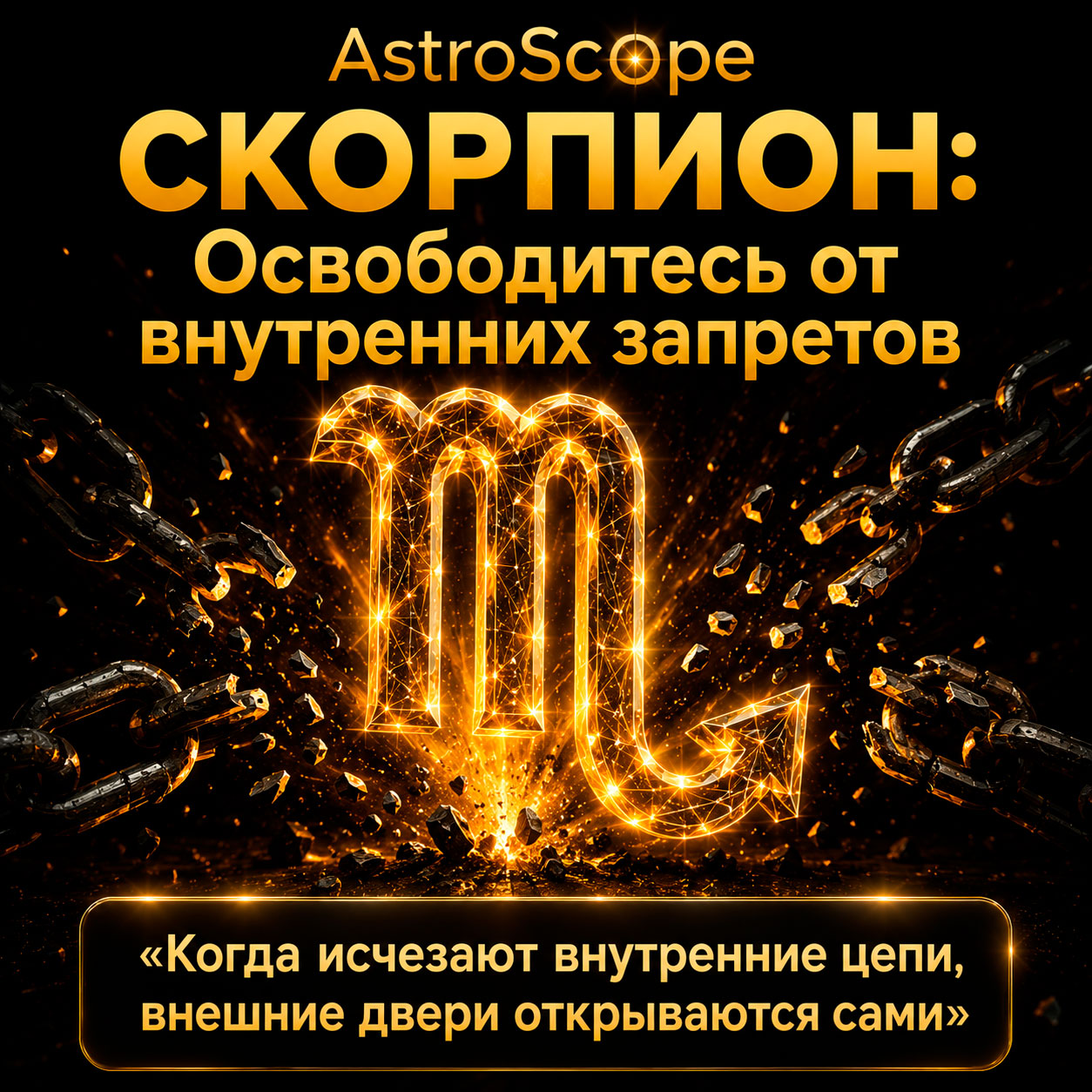 ♏ Скорпион, энергия 29 июля: Освободитесь от внутренних запретов