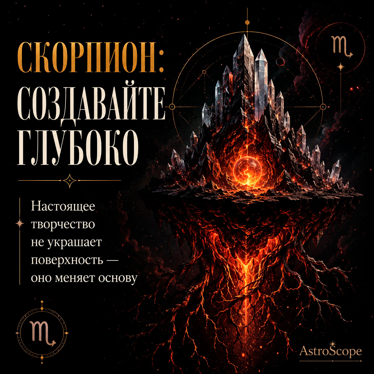 ♏ Скорпион, энергия 1 августа: Создавайте глубоко